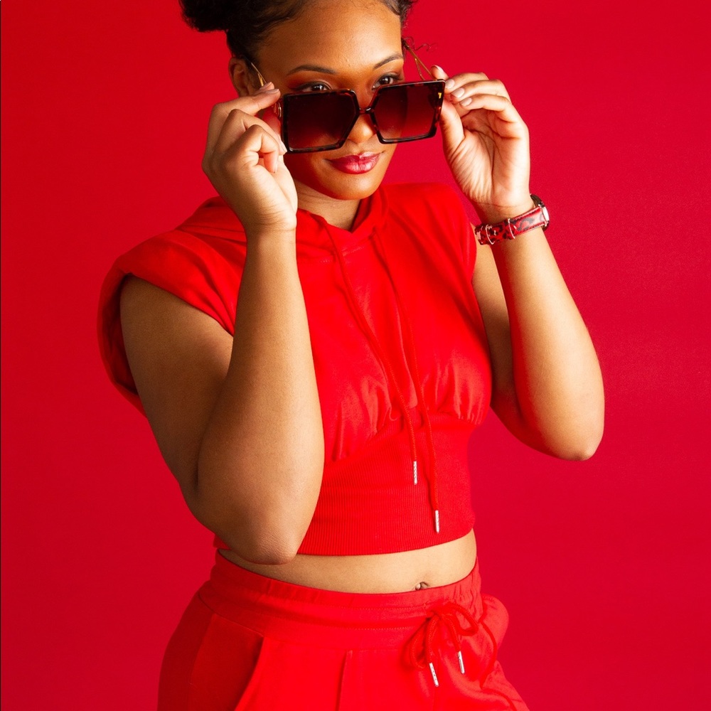 Athleisure two piece jogger set